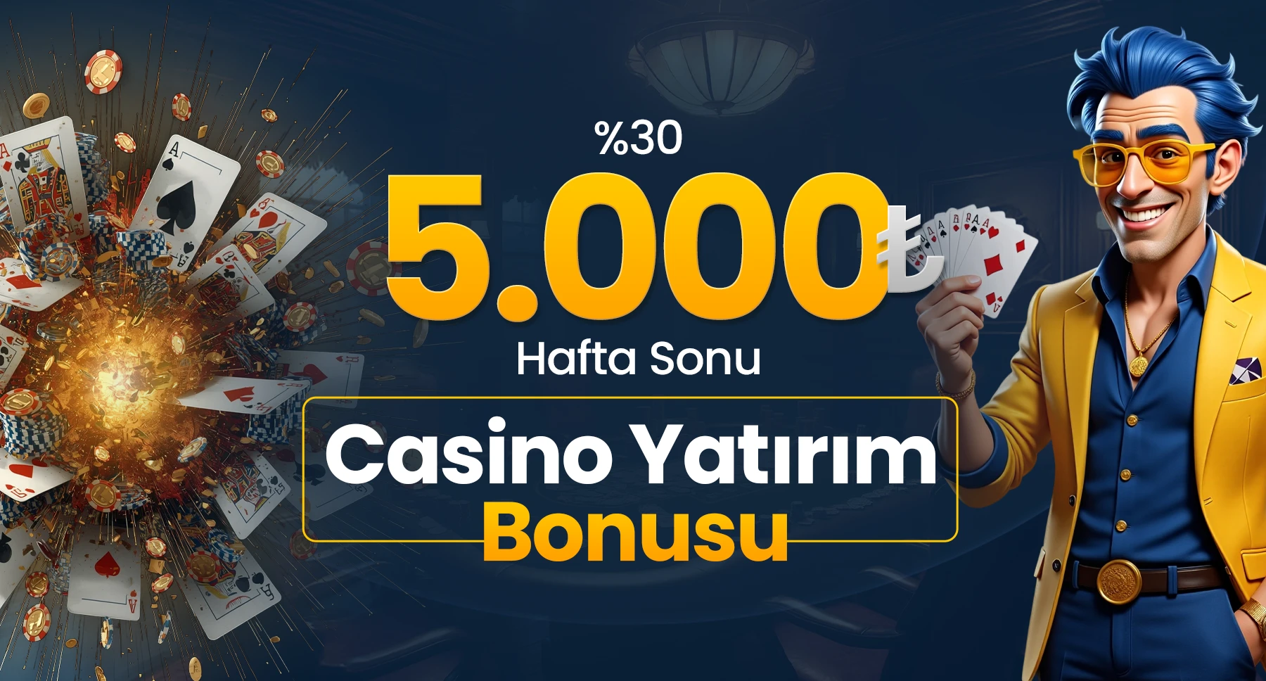 Hafta sonu %30 casino yatırım bonusu