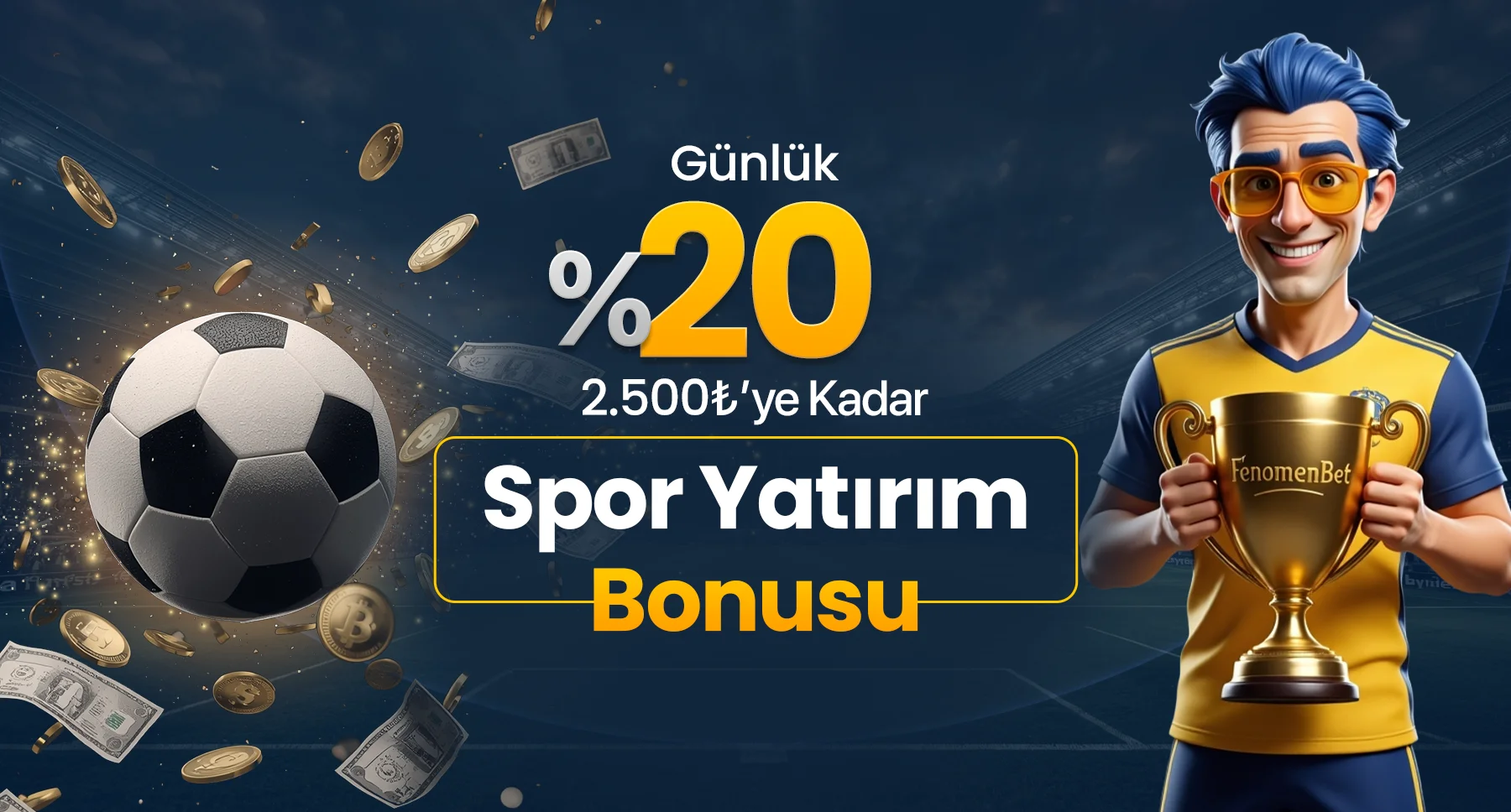 Hafta sonu % 20 spor yatırım bonusu